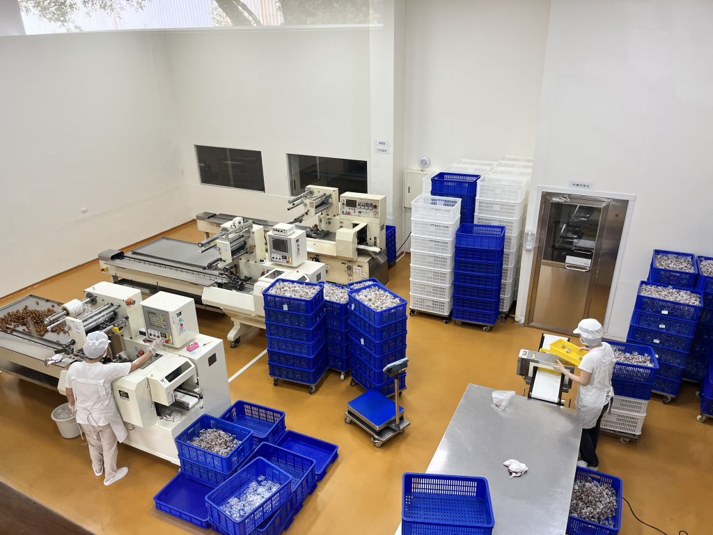 紅麴香腸生產線透明加工區